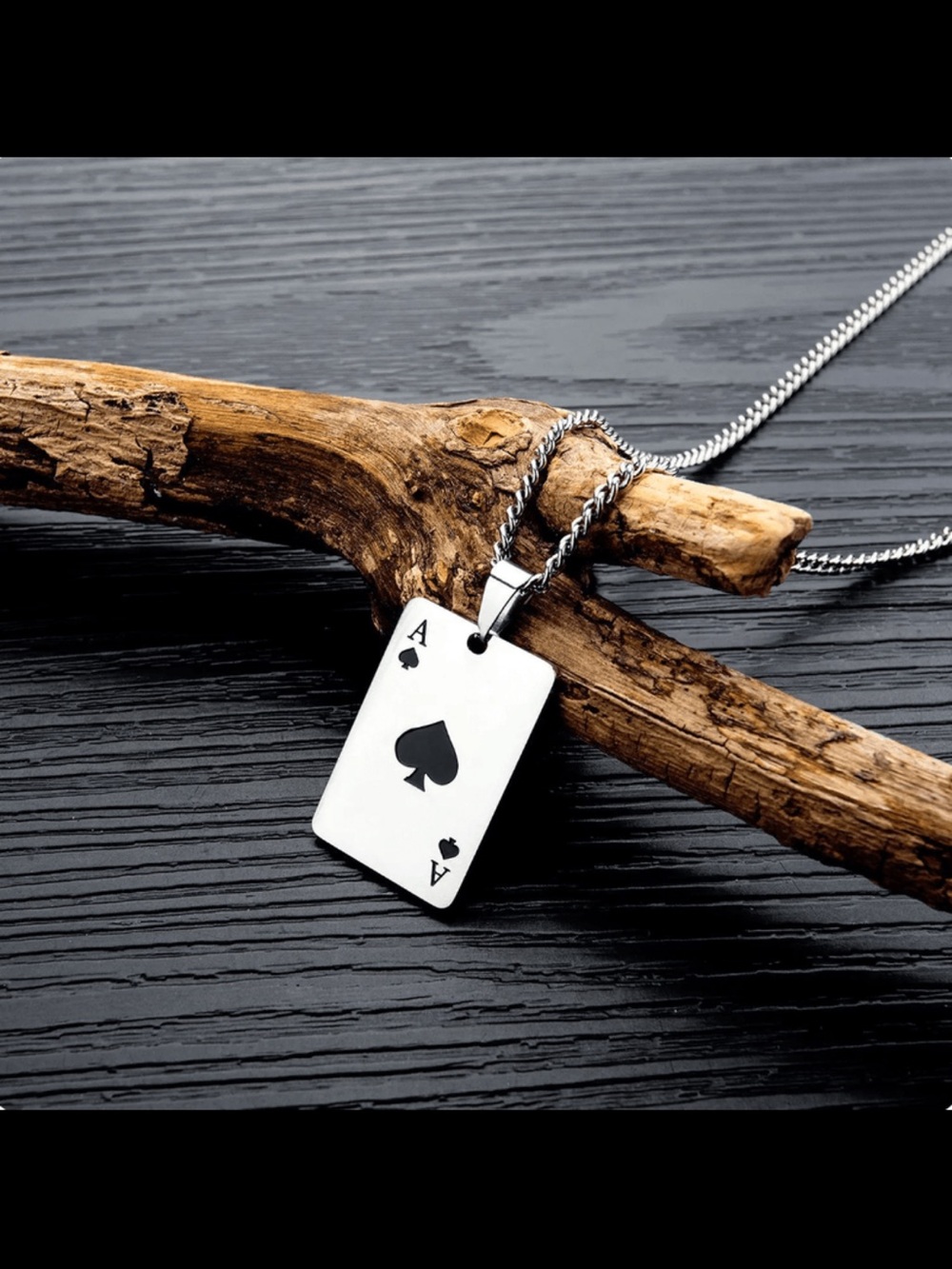 Ace of Spades Necklace